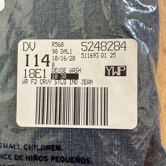 Ladies Jeans Curvy Fit Lands’ End Size 10 - Picture 6 of 6